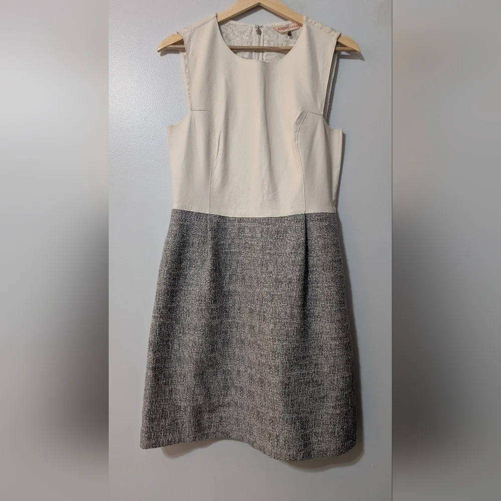 Rebecca Taylor White and Gray Skirt Dress - Picture 3 of 7